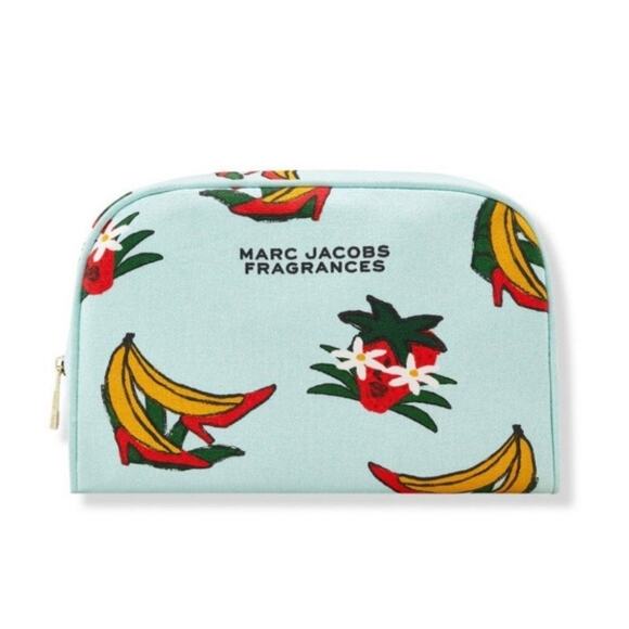 NWT MARC JACOBS Banana & Strawberry Cosmetic Zippered - Picture 1 of 3